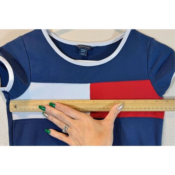 Tommy Hilfiger Classic American Red, White & Blue Dress Girls Medium 8/10 - Picture 8 of 9